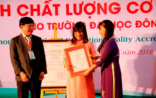 Ceremony of Higher Education Quality Accreditation for Dong A University